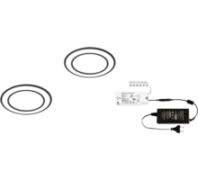 1 x Holl BH mat zwart 24V + MC-Easy + Driver 24W