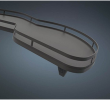 Lemans II ARENA STYLE links deur 500mm antr/antr soft close