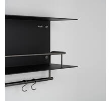 Hanger Shelf/Black/Gun Metal