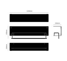 Hanger Shelf/Black/Gun Metal