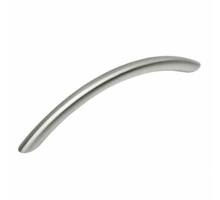 Greep 10x128mm boog, mat nikkel, totale lengte 151mm