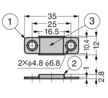 Magneetsnapper RVS ULTRA DUN 2.8mm trekkracht 11kg