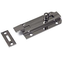 Profielschuif / met bocht / 35x080mm / messing gepolijst