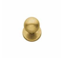 Voordeurknop bolrond messing getrommeld
