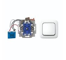 Busch-Jaeger externe impulsdrukker incl afdekraam wit