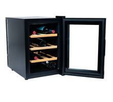 Vinata Wijnkoelkast Compact met vol glazen deur, 12 Flessen
