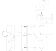 Veiligheidsbesl. SKG3 PC 72mm ovaal messing getrommeld