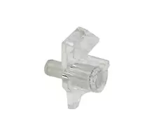 Glasplankdrager met vergrendeling stift 5mm, glasklaar