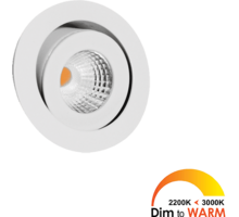 Losse spot Ancona wit  Dim to Warm 3000K-2200K