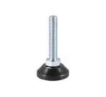 Stelvoet M10x30mm mt beweegbare kst.voet 30x17mm (incl moer)