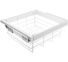 Garderobemand,  600 mm SOFT-CLOSE, Wit chroom