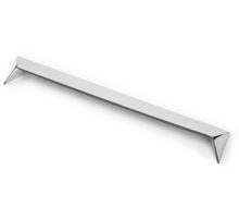 Greep POST glans chroom 149x31x20mm, hartmaat 128mm