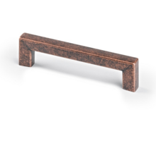 Greep SQUARE oud koper 146x12mm, hartmaat 128mm