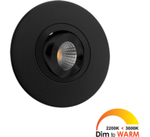 2x Monza rond zwart DTW 3000K-2200K+ 2x verl +ZigBee
