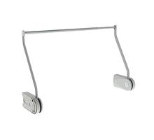 Kledinglift elektrisch grijs-daalt 112cm-kast 100-160cm br.