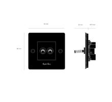 1G Double Toggle Switch/White