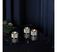 Tealight Candle Holder/Triple/Brass