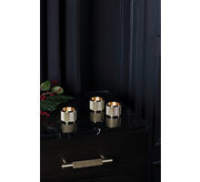 Tealight Candle Holder/Triple/Brass
