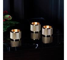 Tealight Candle Holder/Triple/Brass