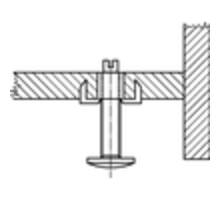 Inslagmoer M8 x 15mm verzinkt