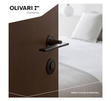 Olivari deurkruk Open op rozet antraciet mat titaan PVD