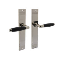 Deurkruk Ton Basic met schild blind nikkel