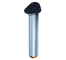 Tafelpoten 80mm 710mm dikte 0,9mm RVS look set van 4