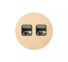Rond 2.0 Multifit Data port  2 Keystones- s. trim - brushed
