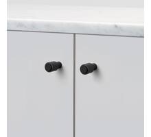 Furniture Knob/Cast/Set Of 2/Welders Black