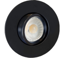 Lazio IP65 zwart kantelbare inbouwspot DTW + triac driver