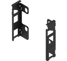 Achterwandhouderset Legrabox, M- hoogte. Carbon zwart