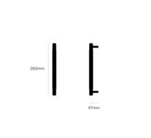 Pull Bar/Cross/Medium 260Mm/Brass