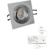 3x Smooth Vierk. Alu DTW 3000K-2200K + 3x verl + driver