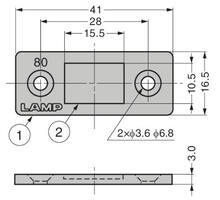Magneetsnapper super dun 3mm dik, trekkracht 8 kilo