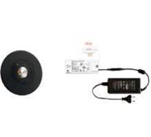 3x Monza rond zwart + 3x verlengsnoer + ZigBee Driver 30W