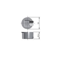 Inboordoppen 35mm voor Quick bladverbinder 35mm VE= 250