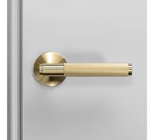 Door Handle Set/Unsprung/Cross/Brass
