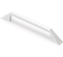 Greep RIGHT mat wit 168x8x28mm, hartmaat 128mm