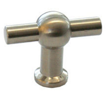 Knop 50x20mm RVS look T model, hoogte 40mm