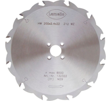 HW zaagblad, ø200x2,4x22 mm, snijdiepte 68mm