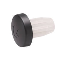 Deurbuffer stift 5mm, schotel 8mm x 2,5mm dik antraciet