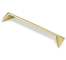 Greep POST geborsteld goud 149x31x20mm, hartmaat 128mm