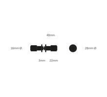 Furniture Knob/Double-Sided/Cast /Welders Black