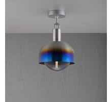 Forked Ceiling/Steel/Medium Burnt Steel Shade/Medium S