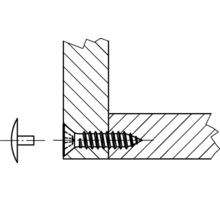 Afdekkap wit voor geboorde Spax, stift 2.4mm, kop 12mm