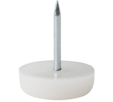 Glijnagel 25mm kunststof zwart hoogte 5mm
