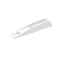 K push Tech basis, voor euroschroeven, wit, L= 78.4mm