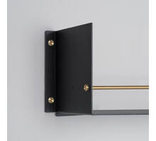 Girder Shelf/Black/Brass