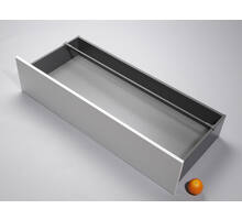 Dwarsreling potten, C = 120cm, Legrabox pure, oriongrijs