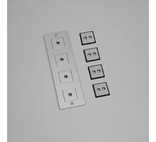 4G Wall Plate/Vertical/Steel